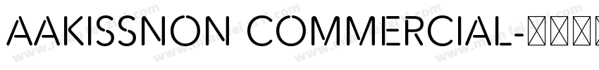 AaKISSNon Commercial字体转换